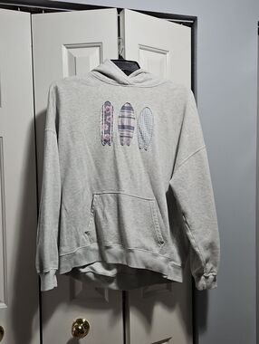 Oversized Hollister Surfboard Patch Hoodie XL